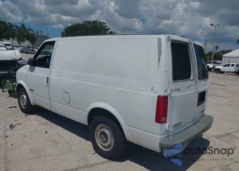 1998 Chevrolet Astro z USA, uszkodzony, nr VIN 1GCDM19W9WB136921